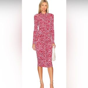 ALC long sleeve midi dress